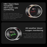 SY01 SIZE 8 Smart Ring, Support Heart Rate / Blood Oxygen / Sleep Monitoring / Multiple Sport Modes(Black)