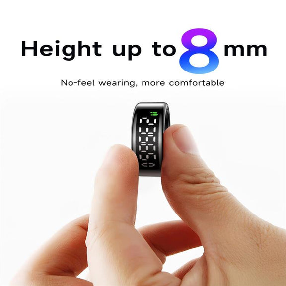 SY01 SIZE 10 Smart Ring, Support Heart Rate / Blood Oxygen / Sleep Monitoring / Multiple Sport Modes(Black)