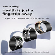 SY01 SIZE 11 Smart Ring, Support Heart Rate / Blood Oxygen / Sleep Monitoring / Multiple Sport Modes(Black)