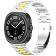 For Samsung Galaxy Watch 8 40 / 44mm Three Beads Stainless Steel Watch Band with Removal Tool(Silver Gold) - free shipping - PMC TechLife - Order now!