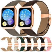 For Xiaomi Smart Bnad 9 Pro / Redmi Watch 5 Lychee Texture Rose Gold Turtle Back Buckle Leather Watch Band(Gray)