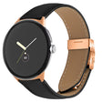 For Google Pixel Watch / Watch 2 / 3 41mm Lychee Texture Rose Gold Turtle Back Buckle Leather Watch Band(Black) - free shipping - PMC TechLife - Order now!