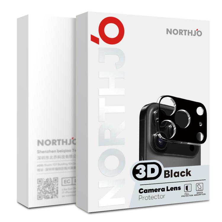 For iPhone 17 Air NORTHJO Camera Lens Protector 3D HD Tempered Glass Film(Black)