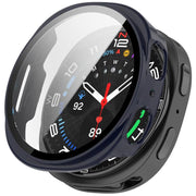 For Samsung Galaxy Watch 8 40mm Tempered Film Integrated PC Watch Cover(Ink Blue)