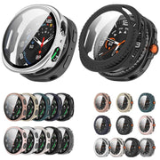 For Samsung Galaxy Watch 8 44mm Tempered Film Integrated PC Watch Cover(Transparent)