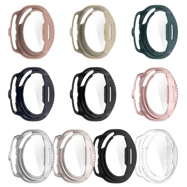 For Samsung Galaxy Watch 8 44mm Tempered Film Integrated PC Watch Cover(Transparent)