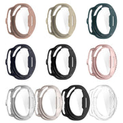 For Samsung Galaxy Watch8 Classic 46mm Tempered Film Integrated PC Watch Cover(Frosted Starlight)