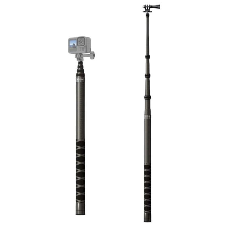 JMARY MT-65 For Action Cameras 3m Carbon Fiber Selfie Stick Monopod 5 Section Extension Pole