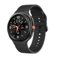 For Samsung Galaxy Watch8 / Watch8 Classic Solid Color Stitched Silicone Watch Band, Size:M(Black) - free shipping - PMC TechLife - Order now!