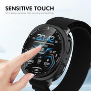 For Samsung Galaxy Watch8 40mm ENKAY Hat-Prince Full Coverage Electroplated Soft TPU Case with Screen Protection(Golden)