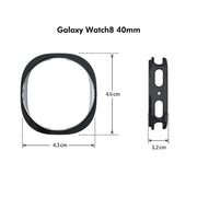 For Samsung Galaxy Watch8 40mm ENKAY Hat-Prince Full Coverage Electroplated Soft TPU Case with Screen Protection(Golden)