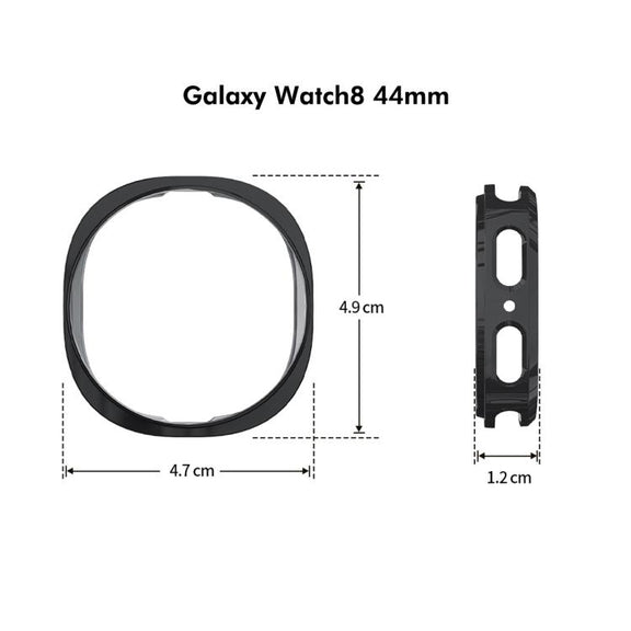 For Samsung Galaxy Watch8 44mm ENKAY Hat-Prince Full Coverage Electroplated Soft TPU Case with Screen Protection(Pink)