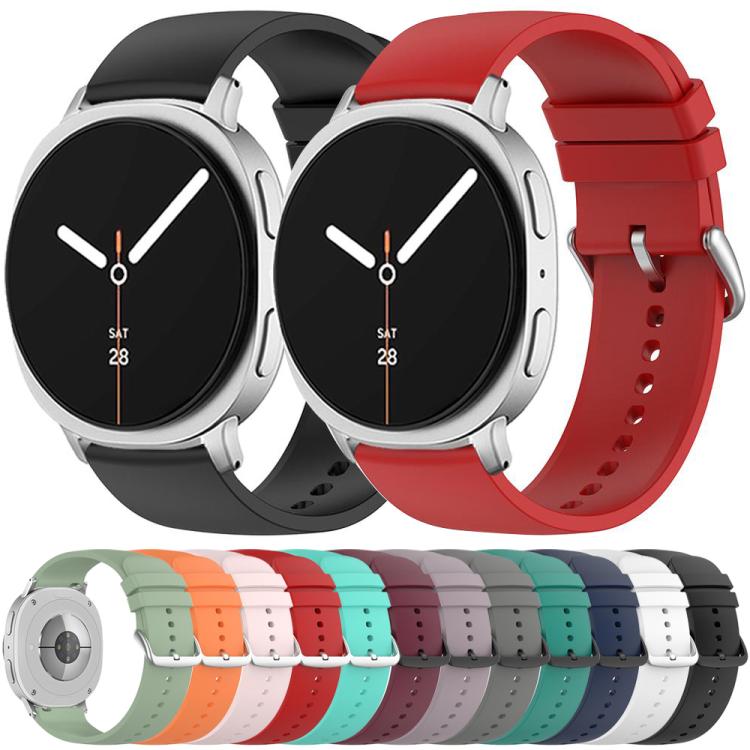 For Samsung Galaxy Watch8 / Watch8 Classic Round Tail Silicone Watch Band(Red)