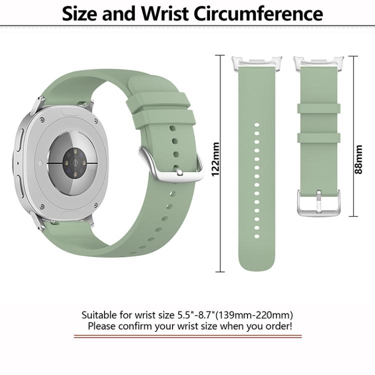 For Samsung Galaxy Watch8 / Watch8 Classic Round Tail Silicone Watch Band(Red)