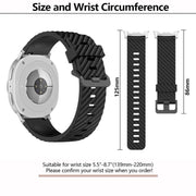 For Samsung Galaxy Watch8 / Watch8 Classic Black Buckle Spruce Silicone Watch Band(Space Gray)
