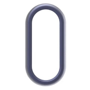 For Xiaomi Mi Band 8 / 9 Ceramic / 10 Ceramic Half Coverage Hollow PC Watch Protective Cover(Midnight Blue)
