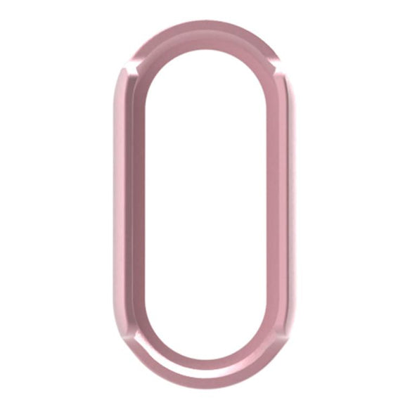 For Xiaomi Mi Band 8 / 9 Ceramic / 10 Ceramic Half Coverage Hollow PC Watch Protective Cover(Rose Pink)