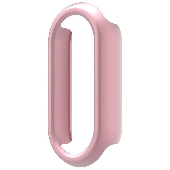 For Xiaomi Mi Band 8 / 9 Ceramic / 10 Ceramic Half Coverage Hollow PC Watch Protective Cover(Rose Pink)