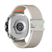 For Samsung Galaxy Watch8 / Watch8 Classic Parachute Buckle Stretch Nylon Watch Band(Starlight)