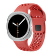 For Samsung Galaxy Watch8 44mm Rhombic Texture Bezel and Black Reverse Buckle Silicone Watch Band(Red Silver) - free shipping - PMC TechLife - Order now!