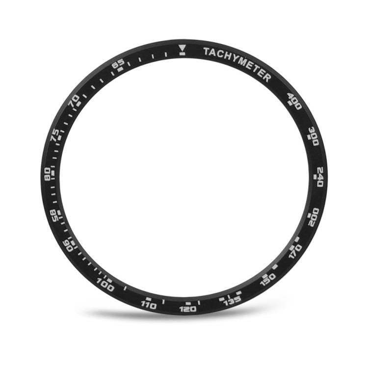 For Samsung Galaxy Watch8 44mm Speed Bezel and Solid Color Stitched Silicone Watch Band(Gray Black)