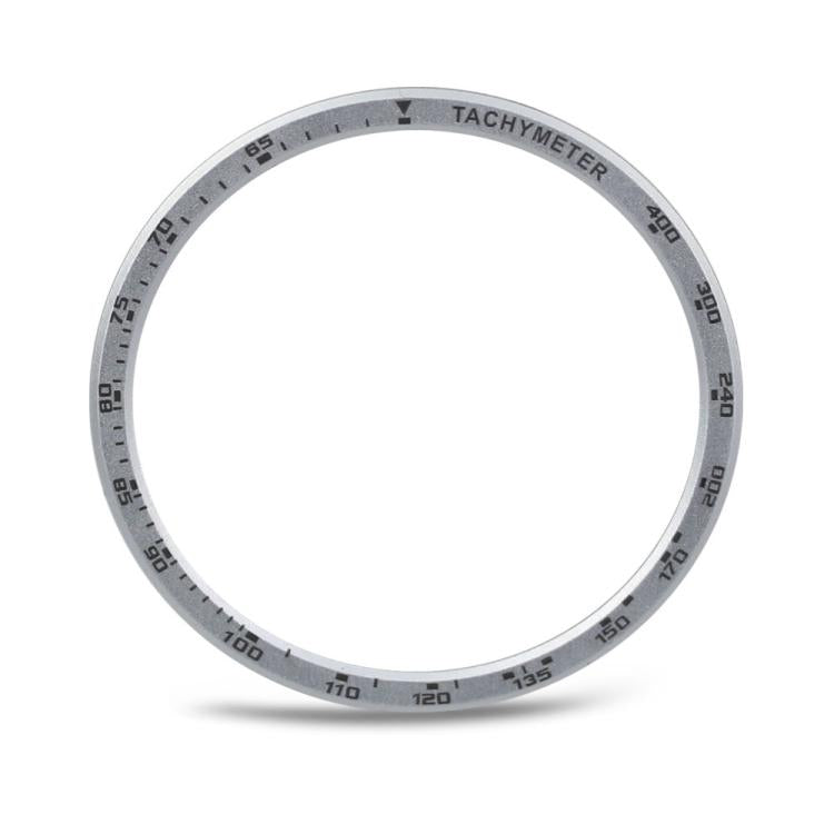 For Samsung Galaxy Watch8 40mm Speed Bezel and Solid Color Stitched Silicone Watch Band(Light Pink Silver)