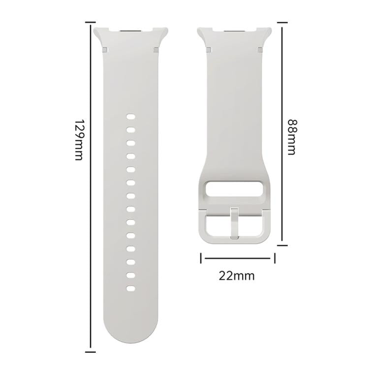 For Samsung Galaxy Watch8 44mm Speed Bezel and Solid Color Stitched Silicone Watch Band(Official Yellow Silver)