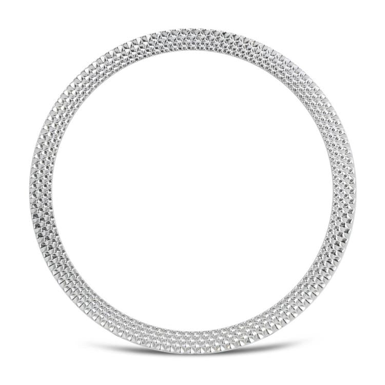 For Samsung Galaxy Watch8 40mm Rhombic Texture Bezel and Solid Color Stitched Silicone Watch Band(Lime White Silver)