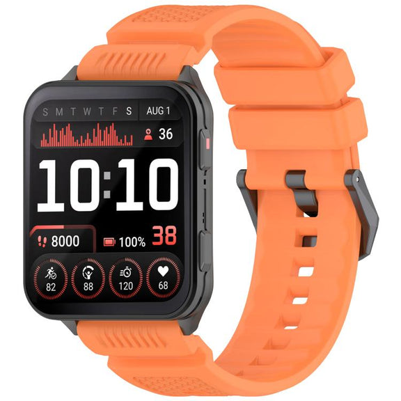 For Garmin Venu X1 Armor Silicone Watch Band(Orange)