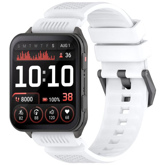 For Garmin Venu X1 Armor Silicone Watch Band(White)
