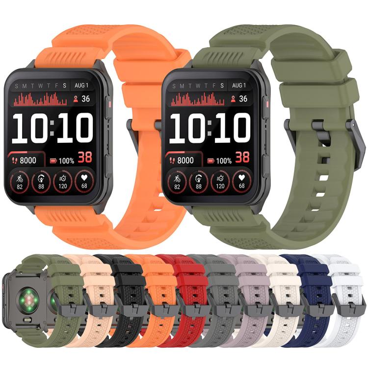 For Garmin Venu X1 Armor Silicone Watch Band(Black)