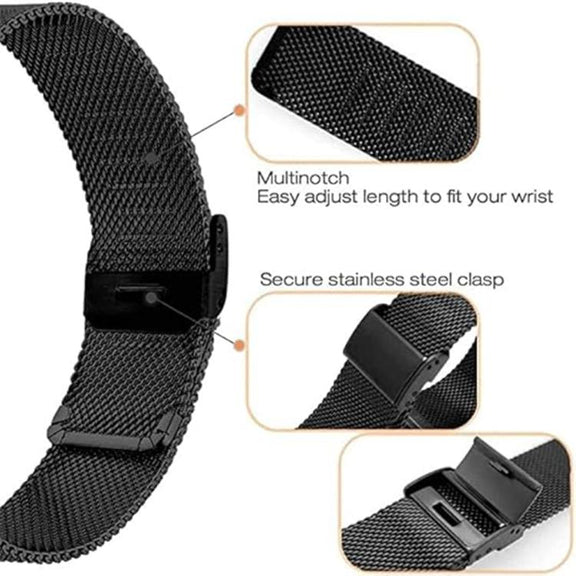 For Garmin Venu X1 Double Buckle Milanese Stainless Steel Watch Band(Silver)