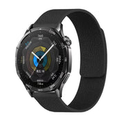 18mm Lychee Texture Soft Magnetic Silicone Watch Band(Black)