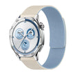 22mm Lychee Texture Soft Magnetic Silicone Watch Band(White Blue) - free shipping - PMC TechLife - Order now!