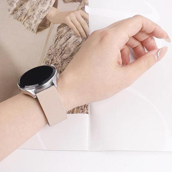 20mm Lychee Texture Soft Magnetic Silicone Watch Band(Green Black)