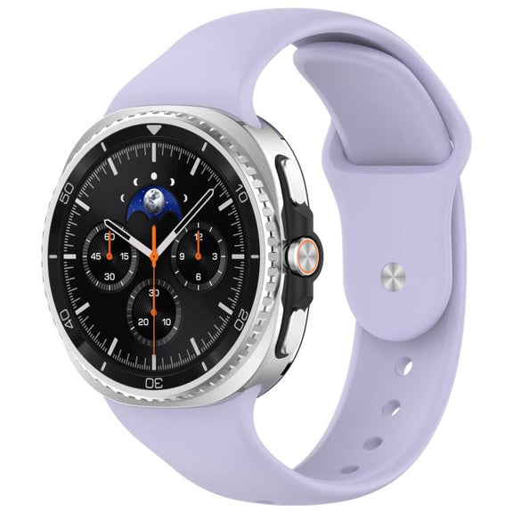 For Samsung Galaxy Watch8 / Watch8 Classic Reverse Buckle Silicone Watch Band(Purple)