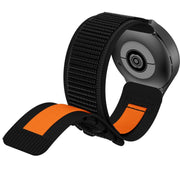 22mm Universal Braided Cord Nylon Hook and Loop Fastener Watch Band(Black)
