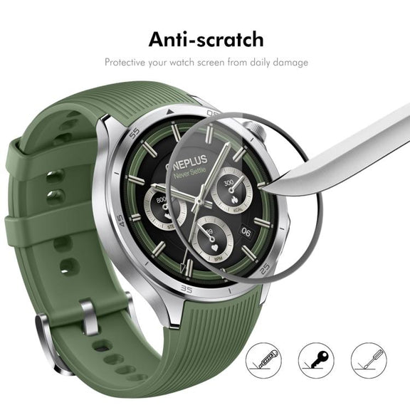 For OnePlus Watch 3 46mm 2pcs ENKAY 3D Full Coverage Soft PC Edge PMMA HD Screen Protector Film
