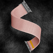 For Apple Watch 42mm / 41mm / 40mm / 38mm Adjustable Single Loop Elastic Nylon Watch Band(Pink)