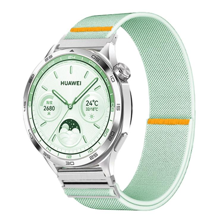 18mm Adjustable Single Loop Elastic Nylon Watch Band(Mint Green)