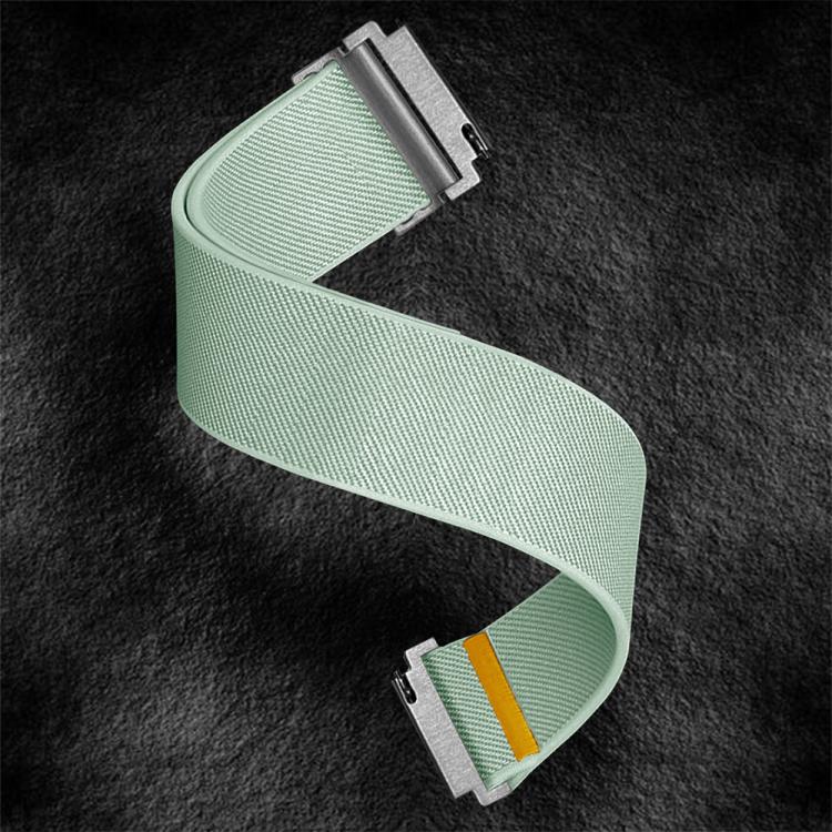 18mm Adjustable Single Loop Elastic Nylon Watch Band(Mint Green)
