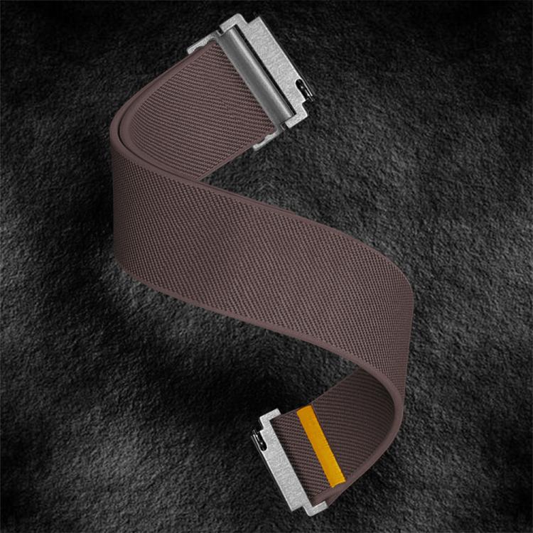 18mm Adjustable Single Loop Elastic Nylon Watch Band(Smokey Purple)