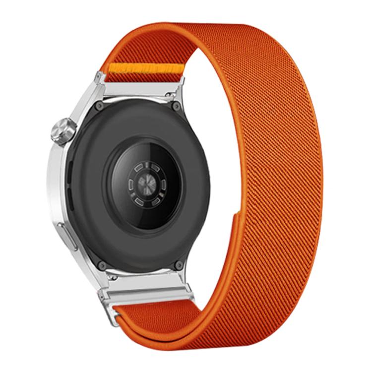20mm Adjustable Single Loop Elastic Nylon Watch Band(Orange)