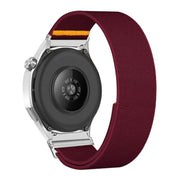 20mm Adjustable Single Loop Elastic Nylon Watch Band(Wine Red)