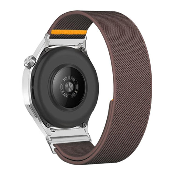 20mm Adjustable Single Loop Elastic Nylon Watch Band(Smokey Purple)