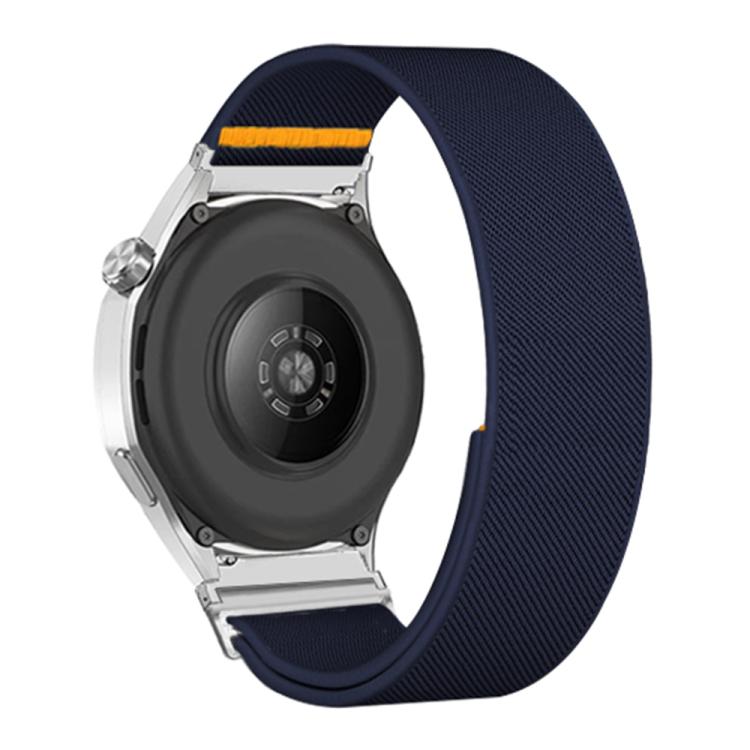 20mm Adjustable Single Loop Elastic Nylon Watch Band(Dark Blue)