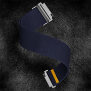 20mm Adjustable Single Loop Elastic Nylon Watch Band(Dark Blue)