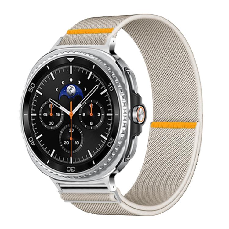 For Samsung Galaxy Watch8 / Watch8 Classic Adjustable Single Loop Elastic Nylon Watch Band(Starlight)