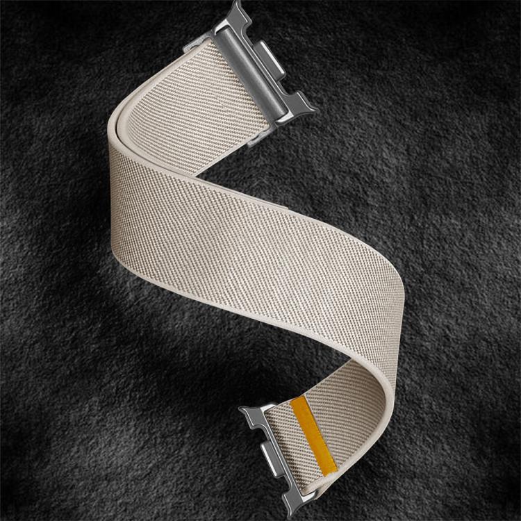 For Samsung Galaxy Watch8 / Watch8 Classic Adjustable Single Loop Elastic Nylon Watch Band(Starlight)