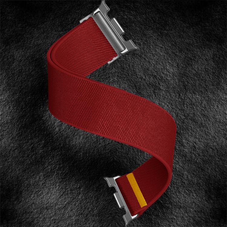 For Samsung Galaxy Watch8 / Watch8 Classic Adjustable Single Loop Elastic Nylon Watch Band(Red)